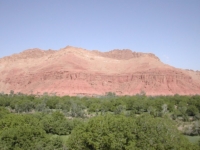 Oasis dans le désert du Maroc